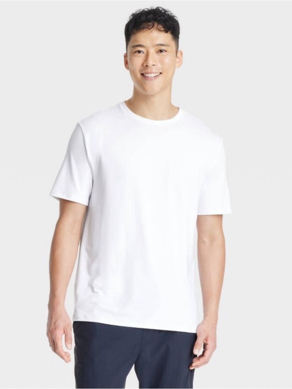 All In Motion Men's Relaxed Fit Performance T-Shirt White L